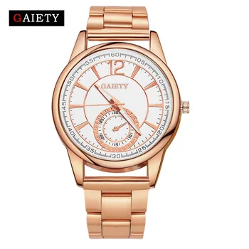 

Watch Women Wrist Quartz Fashion GAIETY top brand luxury Chain Analog Round dress Watches Gift relogio feminino A3
