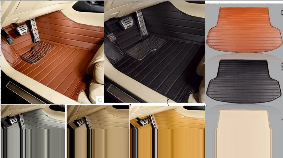 cheap cars waterproof XPE material non slip full surrounded car floor mats+trunk mats for Regal dedicated Ottomans 02 03 04 05 06 07 0