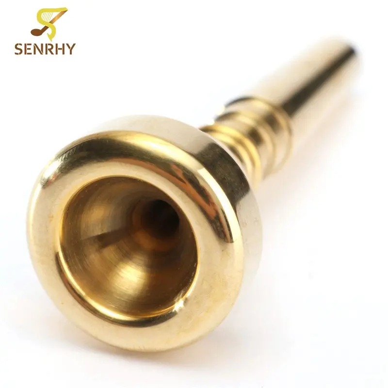 Bocchini Tromba In Ottone Dorato - Set 3C, 5C, 7C Per Principianti E Musicisti | Tono Brillante