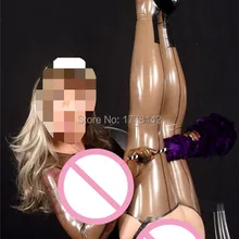 Прозрачный черный с черной отделкой латексный резиновый Gummi чулок Чулки высокие носки индивидуальный костюм 0,4 мм