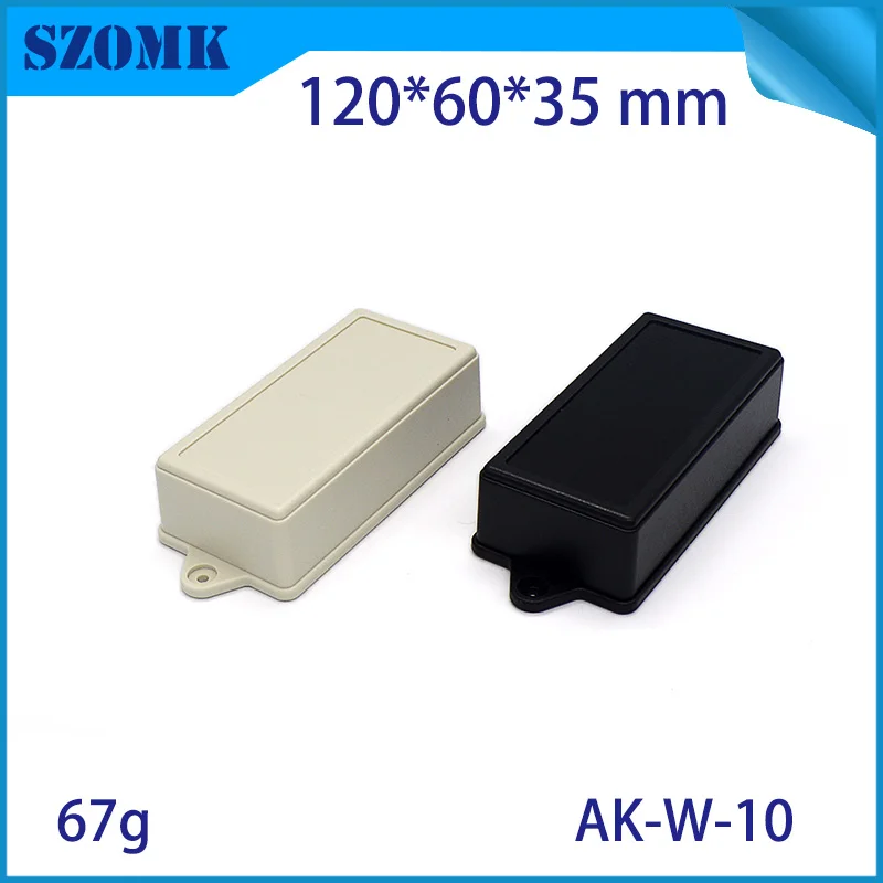 10 pcs wall mount enclosure plastic enclosures china pcb box 120x60x35mm electronics indoor waterproof junction abs housing |