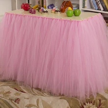 Горячая Распродажа, качественные юбки для свадебного стола, креативные рождественские украшения для стола на день рождения, юбки с милым бантом, юбка для стола