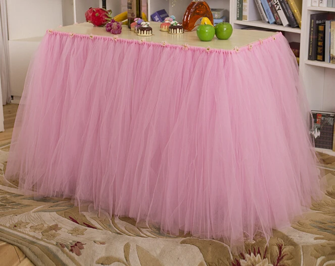 Hotsale quality wedding table skirting Creative Christmas birthday