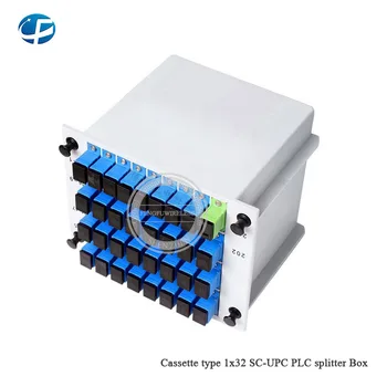 

Hot product 30PCS/lot 1*32 SC-UPC Cassette Box PLC splitter Splitter Card Inserting Cassette Box fiber optic SC UPC