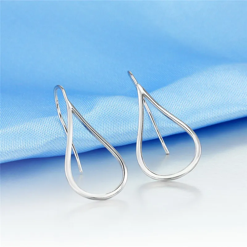 Jsmpfy joyas de плата 925 Серьги Новый Стильный 100% пробы серебро нерегулярные полый круг
