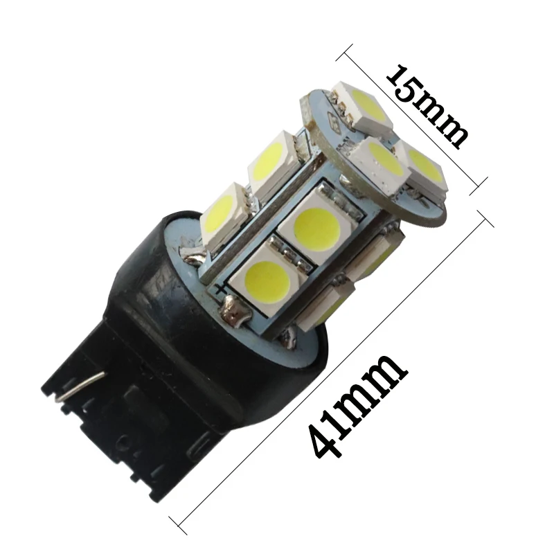 Автомобильные светодиодные лампы T20 7440 W21W 13 led smd 5050 13smd стоп сигнал белый красный