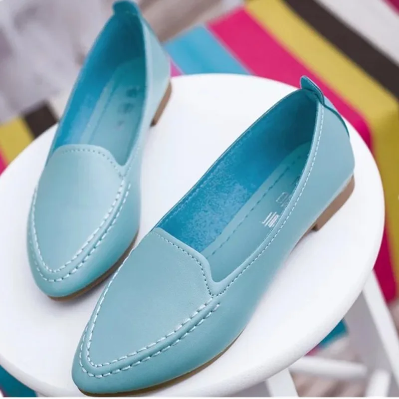 Женские туфли на плоской подошве мягкие лоферы с круглым носком 2020|shoes woman loafers|brand