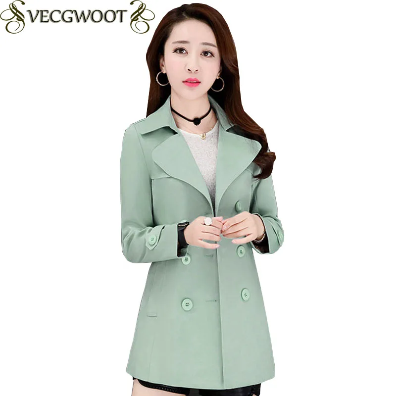 2019 Spring And Autumn New Slim Double breasted