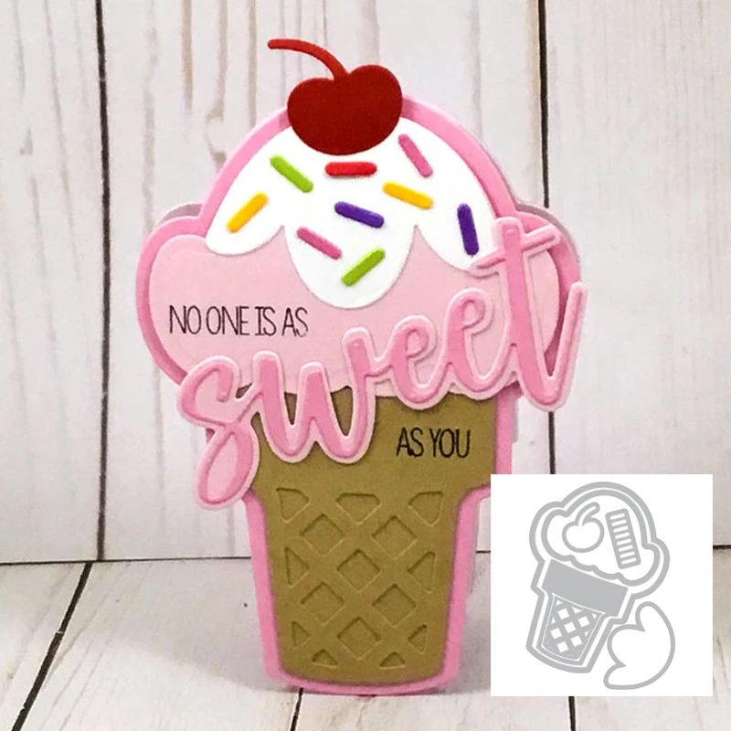 Julyarts Ice Cream 2019 New Die Cutting Metal For Scrapbooking Stamping