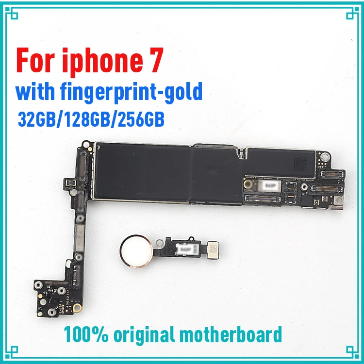 Материнская плата для iphone 7 4 дюйма 32 ГБ 128 256 с/без touch ID черные белые золотые МБ