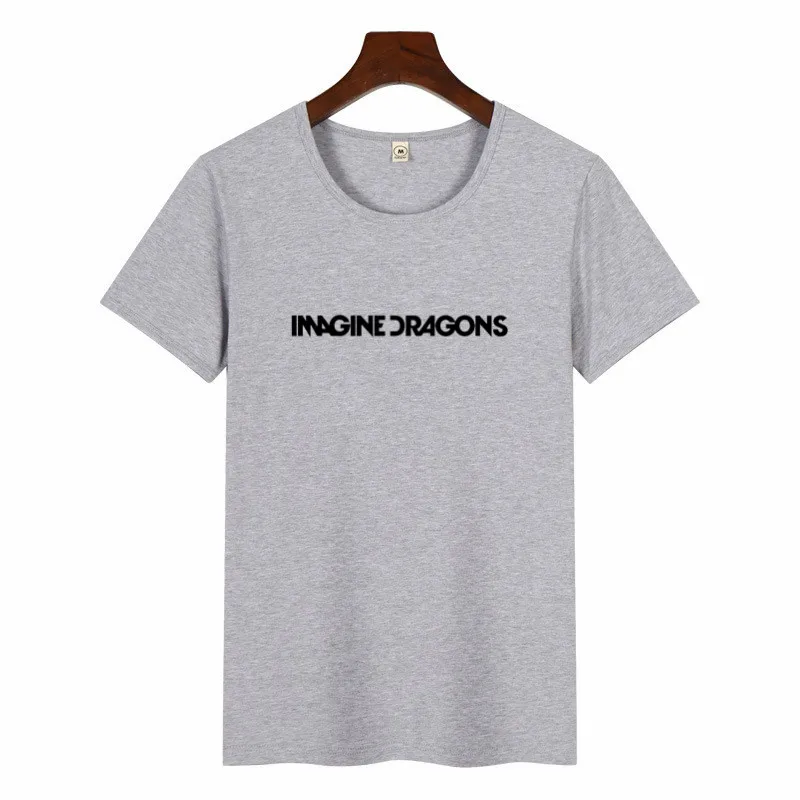 Summer Female Imagine Dragons Korean Style TShirt O-neck Hipster ShortSleeve Tops Unisex Streetwear Graphic Tees Women Harajuku