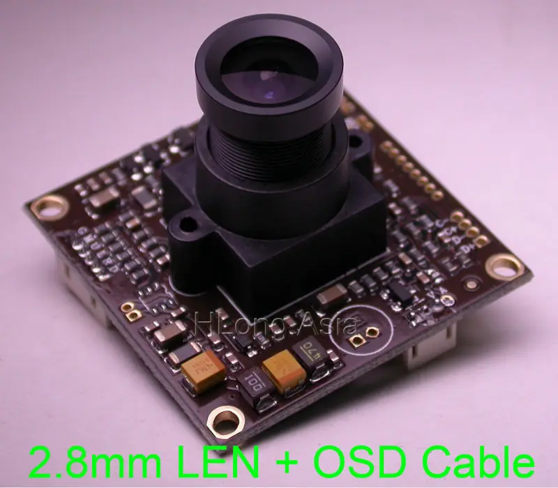 

2.8mm LEN 700TVL Sony EFFIO-A 1/3" Sony Super HAD CCD ICX810,811 sensor CXD4151 CCTV camera module board with OSD cable