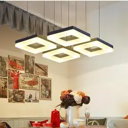 Кухня современные 4-6 шт. LED Открытый Подвесные Светильники бар кабинет светодиодные полосы блеск Чтение свет Конференц-зал, офисные