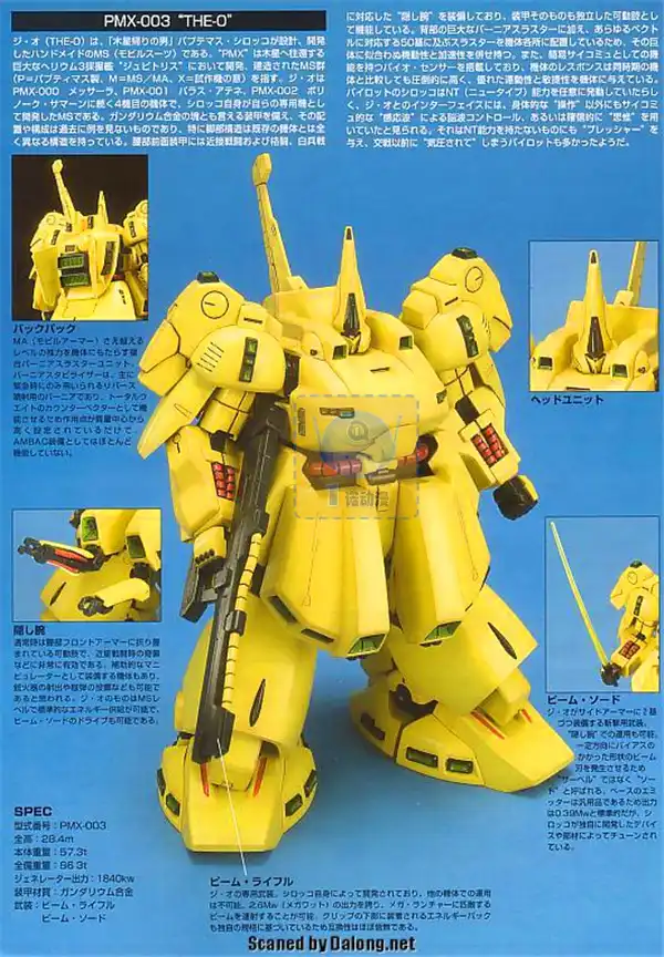 Japaness Gundam Model Hg 1 144 Pmx 003 The O Hguc Mobile Suit Kids Toys Bandai Model Building Kits Aliexpress