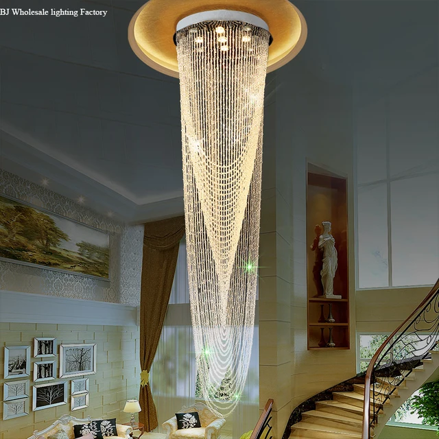Modern Lobby Design Large Chandelier Best Price Luxury Crystal Modern Lobby Design Large Chandelier Best Price Luxury Crystal Designer Chandeliers High Ceiling Lighting Elegant