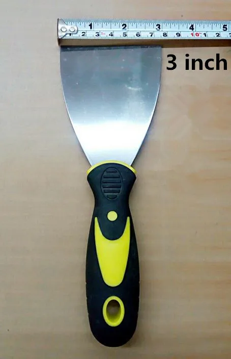 3 шт./компл. 3-5 дюймов шпатлевка нож-скребок шпатлевка нож-Скребок Инструмент для украшения краски углеродистая сталь лезвие скребок пластиковая ручка