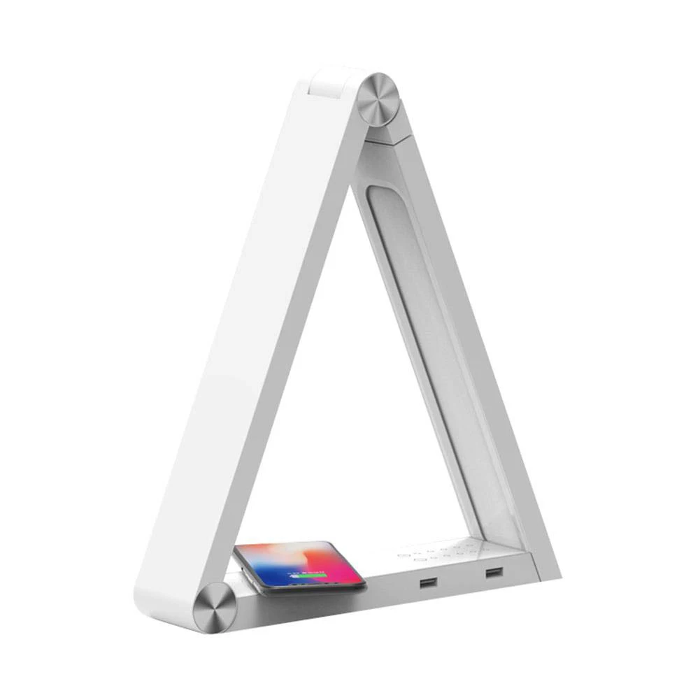 

Reading Control Desk Triangle Dimming Home Table Lamp Decoration Night Led Learning Foldable Wireless Charging