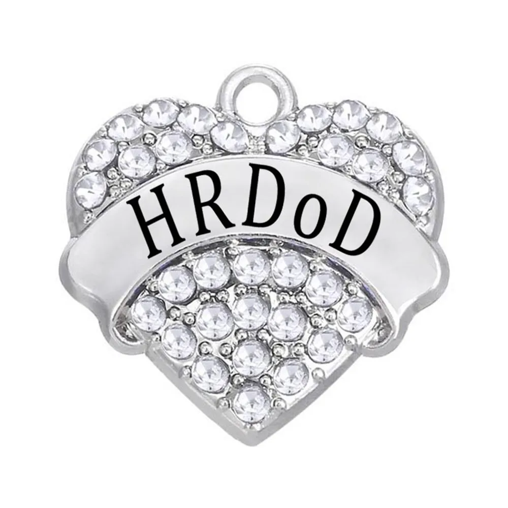 Personalized Engraved Names Words Hearts Shaped Rhinestone Charms