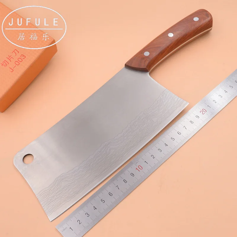 

JUFULE New J-003 7Cr17MoV composite steel blade red sandalwood handle daily general utility tool Slicing dinner kitchen knife
