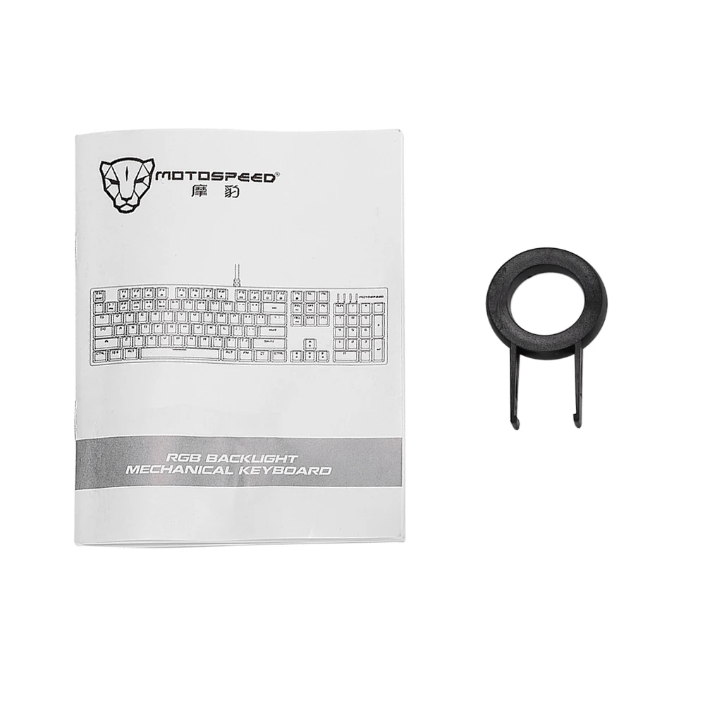 Оригинальный MOTOSPEED CK104 Проводная 104 клавиши анти ореолы синий переключатель LED