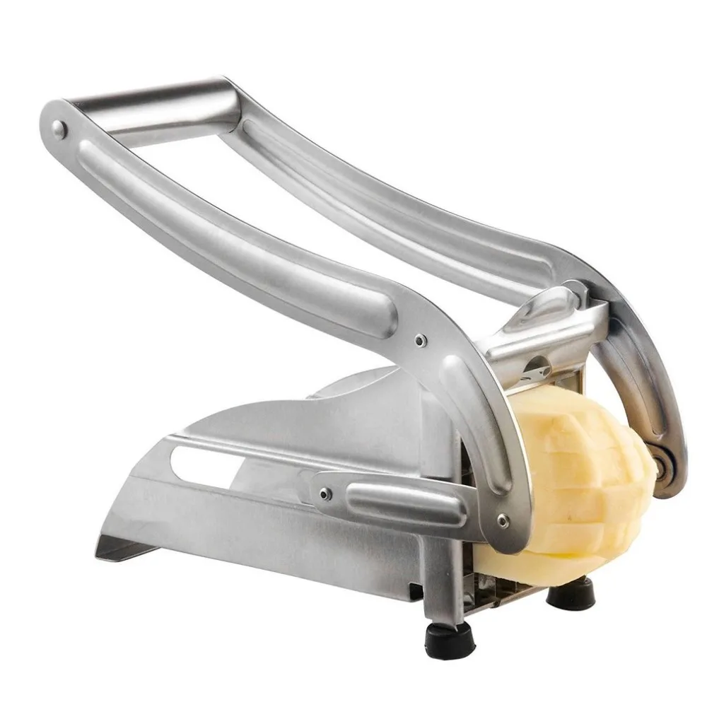 Stainless Steel Manual French Fries Slicer Potato Chipper Chip Cutter