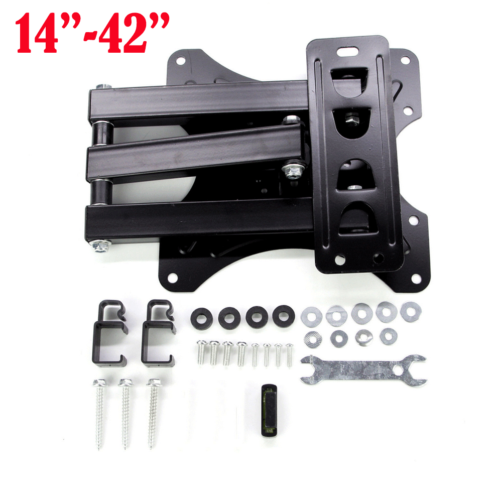 Настенный кронштейн для телевизора СВЕТОДИОДНЫЙ ЖК-монитор Плоский Поворотный угол RV бесплатно
