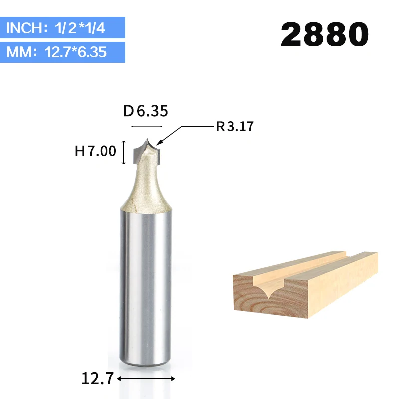 HUHAO 1pcs 1/4" 1/2" Shank Woodworking Cutter Double Edging Router Bits for wood carbide Woodworking Engraving Tools carving bit - Длина режущей кромки: 2880