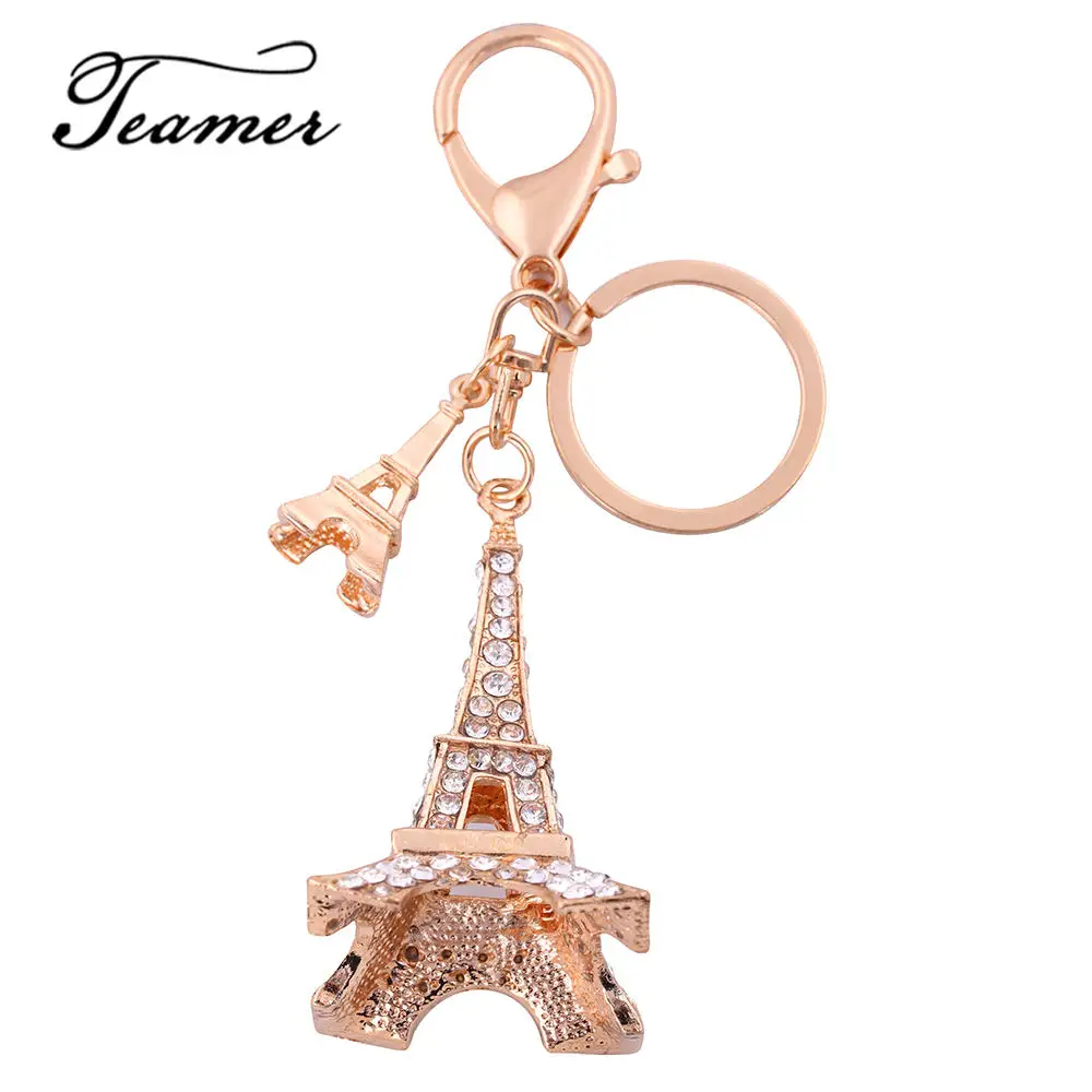 Teamer 3D Crystal Keyrings Best Gift for Keys Souvenirs Eiffel Tower ...