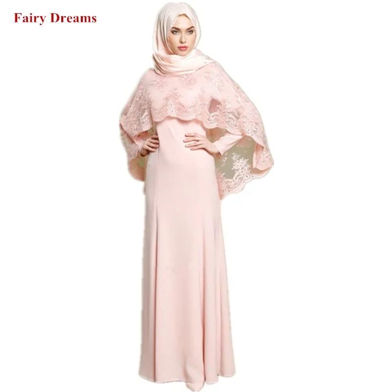 

Two Piece Set Embroidery Manteau Abayas Women Pink Islamic Clothing Maxi Muslim Dress Bangladesh Kaftan Dubai Turkey Robe 2019