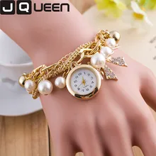 2016 Style Butterfly Pendant Ladies Costume Watch Pearl Crystal Ston Women Quartz Wristwatch Feminine Design Clock Reloj Mujer