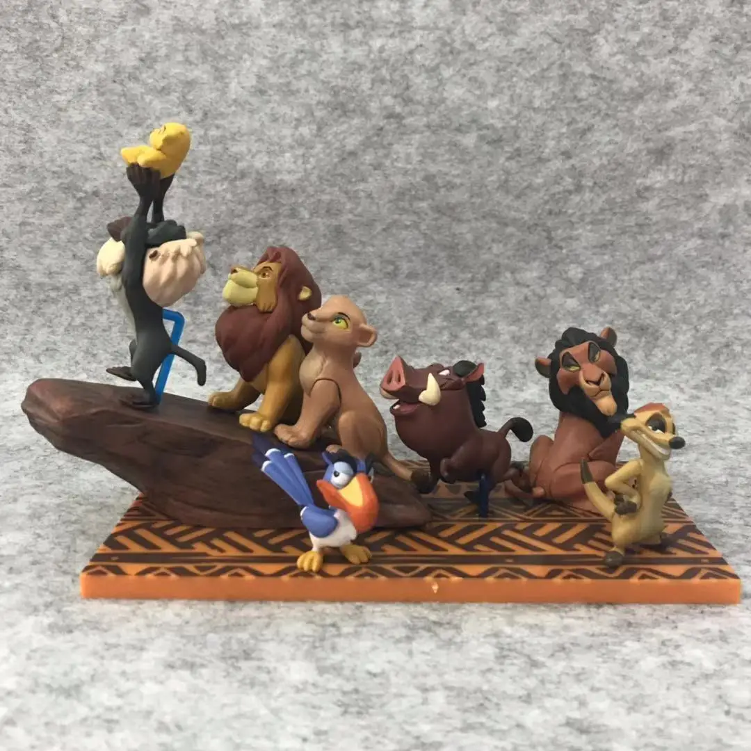 7 шт./компл. мультфильм аниме Король Лев Тимон Loin Simba свинья Pumbaa украшения