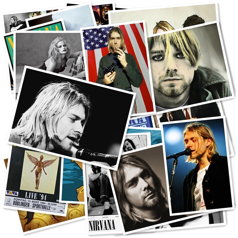 B1-20# Kurt Cobain Классическая серия стикеров 20/шт ПВХ художественная коллекция рукоделия Подарочная настенная дизайнерская наклейка граффити s