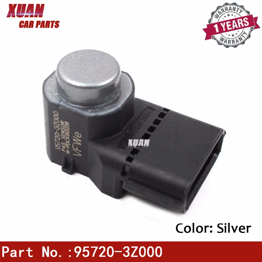 

XUAN 1PCS Silver Parking Distance Control Sensor Reversing Radar PDC For Hyundai i40 95720-3Z000 4MT006HCD 4MT006KCB 957203Z000