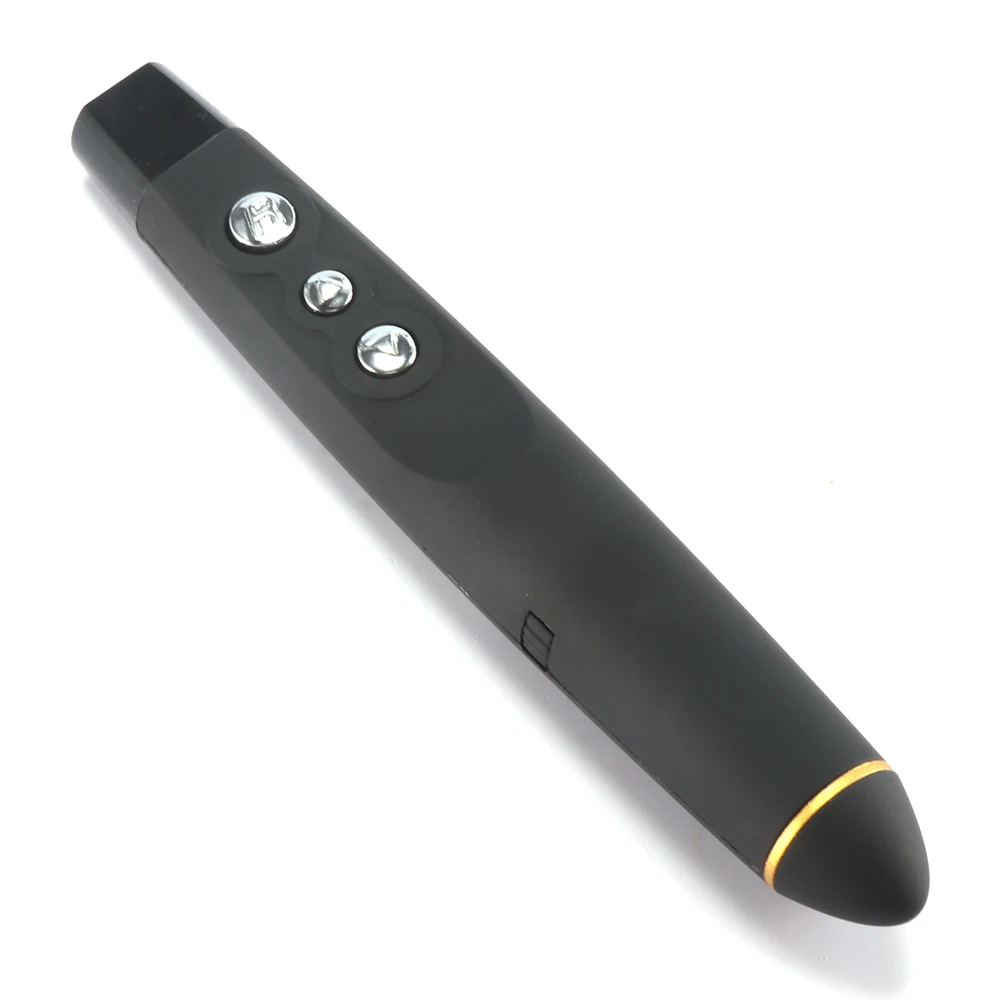 FORNORM Wireless Presenter 2.4GHz USB Laser Flip Pen Power point PPT Clicker RF Page Turning