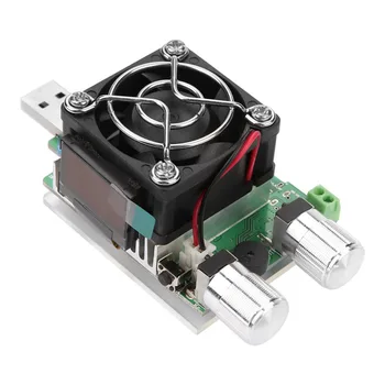

35W Constant Current Double Adjustable Electronic Load Quick Voltage USB Tester Voltmeter Aging Discharge Meter