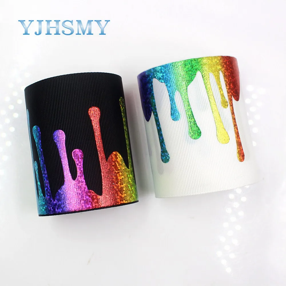 

YJHSMY,G-18815-972,75 mm 5 Yards Color bronzing grosgrain ribbons,DIY Hair accessories wedding gift wrap Material
