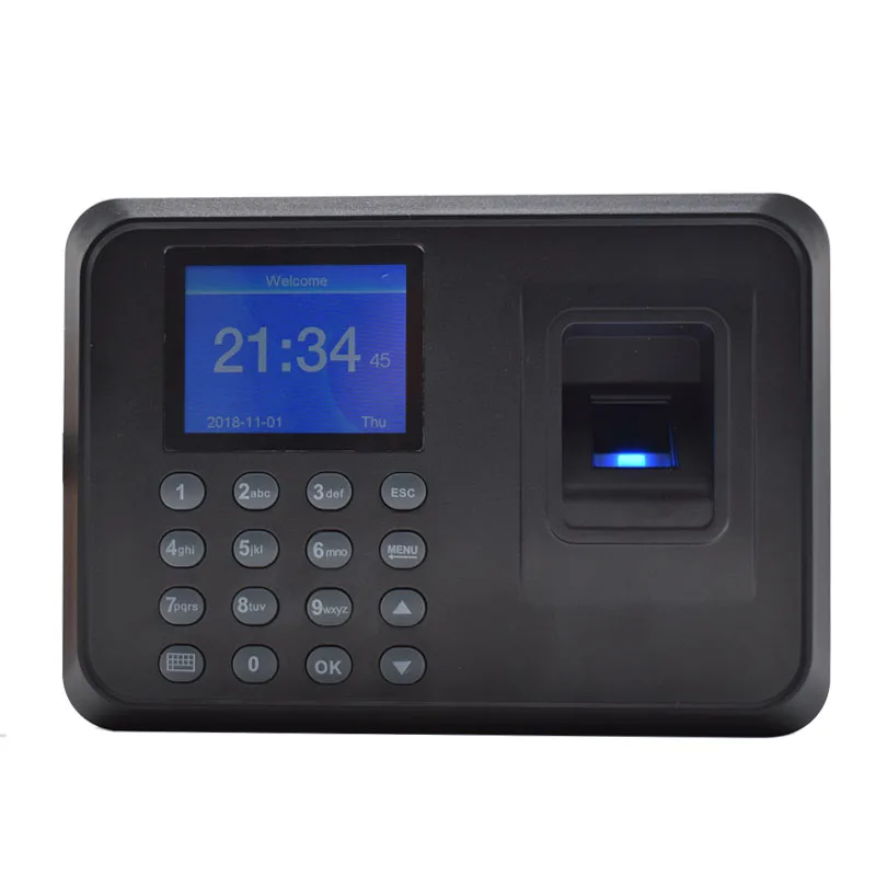 

New Employee Fingerprint Time Attendance Biometric Time Recorder With Excel Report Easy Use
