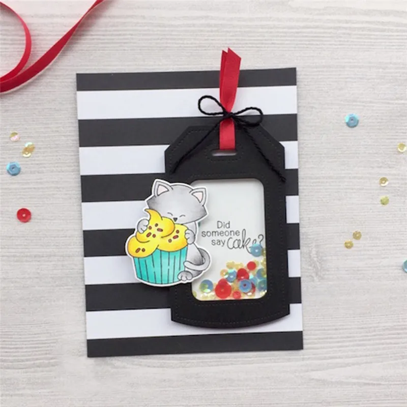 

Naifumodo Dotted Shaker Tag Creative Metal Cutting Dies Cutting Scrapbooking and Crad Making Stencils Embossing Card Crafts
