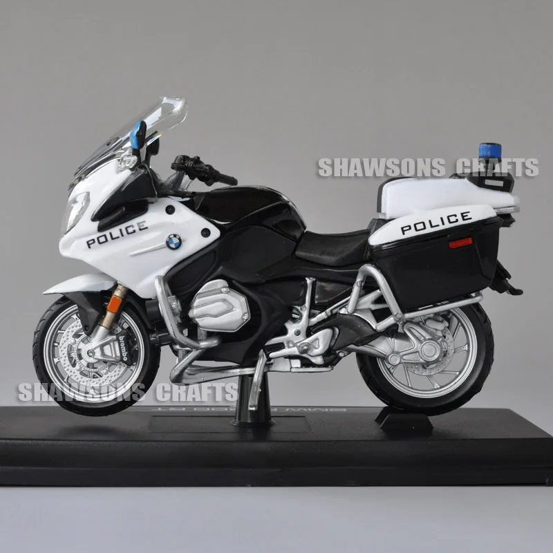 Литая модель игрушки Maisto 1:18 R1200 R 1200 RT полицейский Мотоцикл миниатюрный велосипед копия