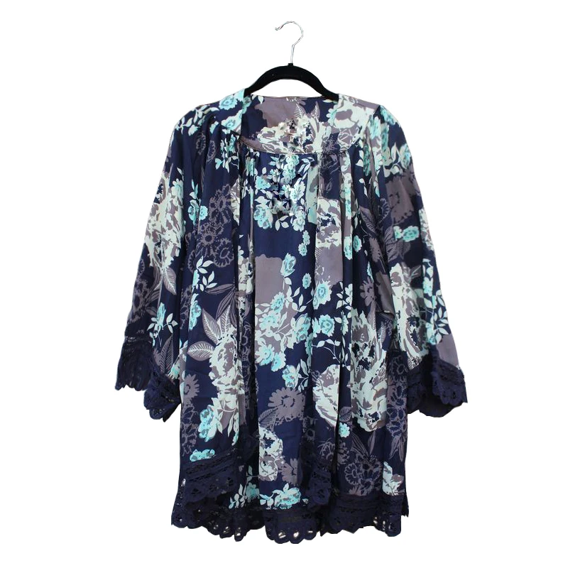 

Summer Style Women Kimono Cardigan Fashion New Printed Chiffon Shawl Tops Cover Up Blouse Camisa Feminin