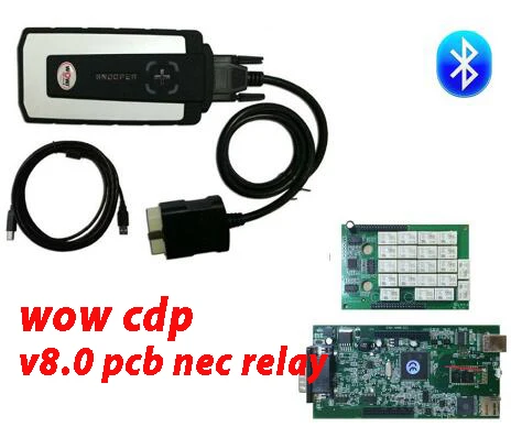 

wow cdp snooper with Bluetooth V5.008 R2+5.00.12 EN WOW CDP tcs cdp pro cars trucks auto diagnostics tools better with software