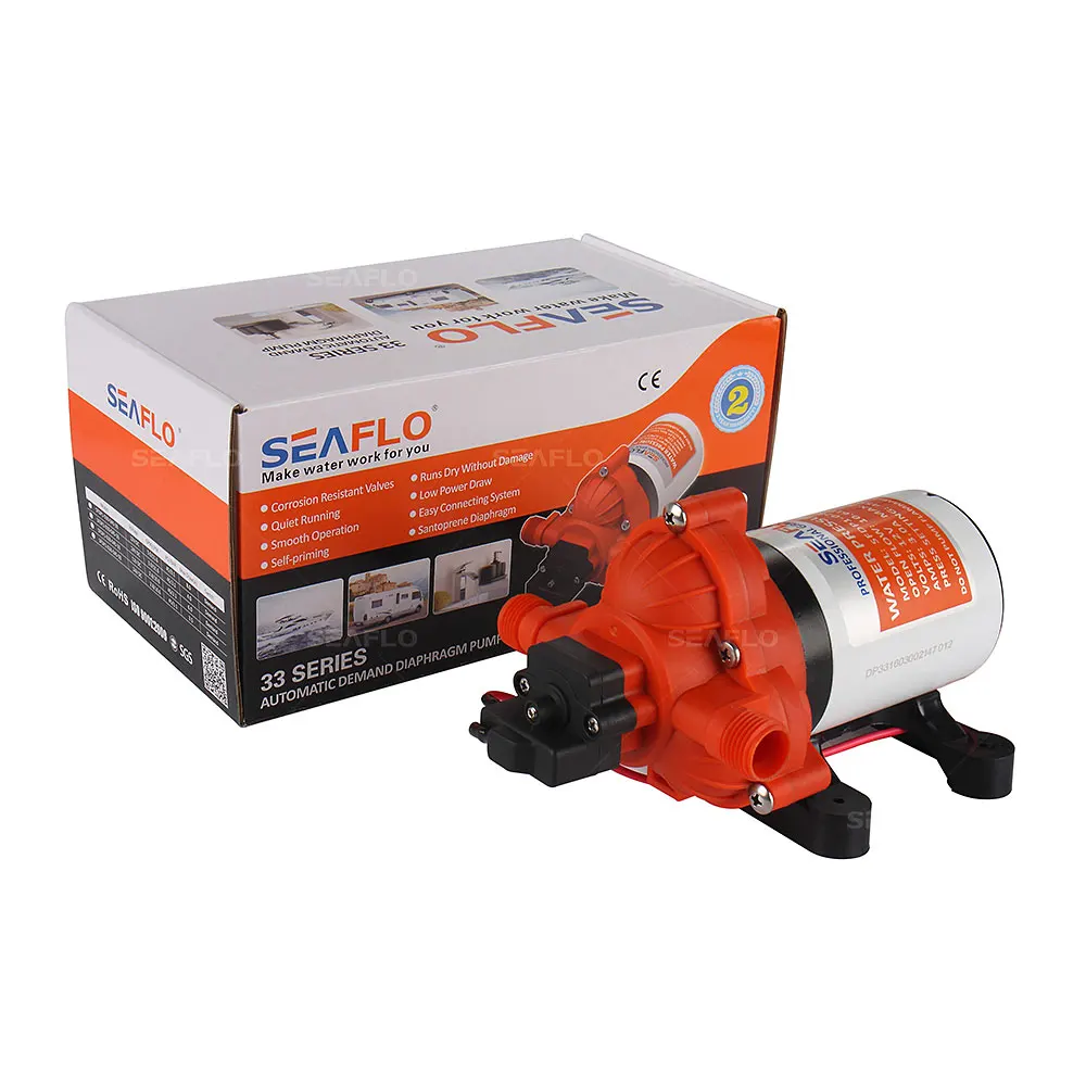 

2018 Hot Selling Automatic demand Marine Water Diaphragm Pump 12V DC Seaflo