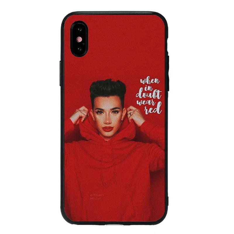 Сестры James Charles чехол для iPhone X XR xsmax 8, 8 Plus, 7, 7 Plus, 6 S Plus SE популярный тренд Charles сестра Мягкий силиконовый чехол для телефона