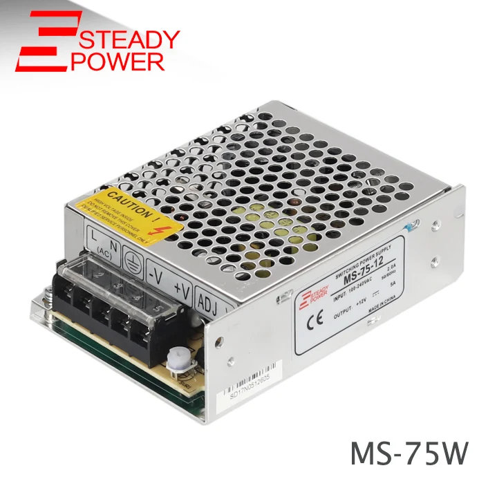 

Mini Smps MS-75W Single Output 110V /220V 24VDC 3A Switching Power Supply 75W 24 Volt Ac Dc Power