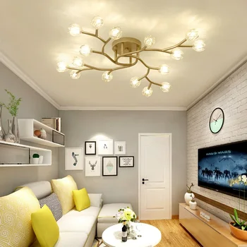 

Nordic postmodern Ceiling light fixtur Led restaurant living room master bedroom creative branches New home ceiling lamp fixture