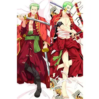 

BL Male Japanese Characters Anime ONE PIECE Roronoa Zoro Throw Otaku Dakimakura Gifts Bedding Hugging Body Pillow Case 150x50 CM