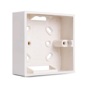 

10pcs Wall Surface Mounted Bottom Box 86 Type Socket Switch Bottom Junction Base PVC Wall Mount Switch Box