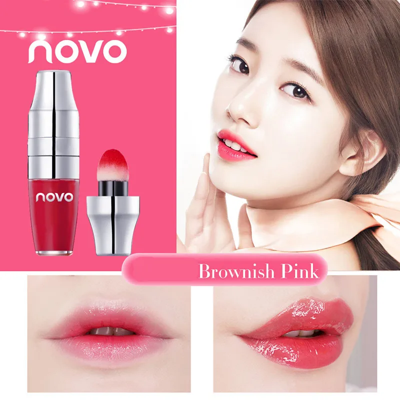 New Arrival Air Cushion Sponge Liquid Matte Lipstick Nude Pigmented Lip Gloss Sexy Waterproof Long Lasting Lip Tint Lips Makeup