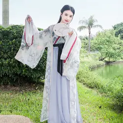 2019 новый для женщин hanfu танцевальный костюм форма cheongsam хлопок Тан платье женский китайский традиционный платья для Одежда