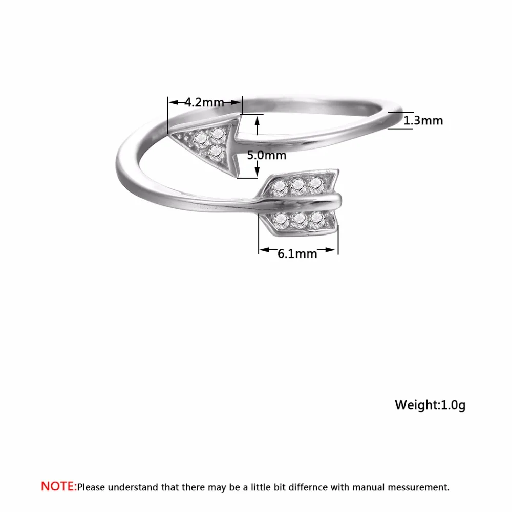 Kinitial Новое регулируемое боковое кольцо со стрелой в романтическом стиле для влюбленных Купидон двойное многослойное кольцо на костяшке свадебный подарок ювелирные изделия